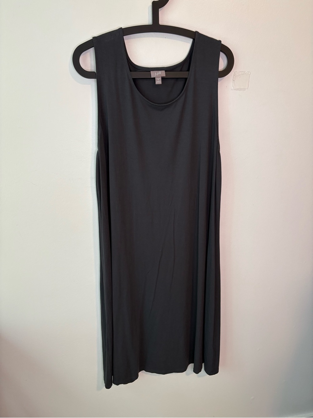 J. Jill Sleeveless Midi Dress in Charcoal Gray Size XL